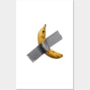 Banana taped Posters and Art